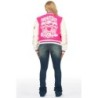 Sharray chaud rose veste oversized varsity