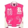 Sharray chaud rose veste oversized varsity