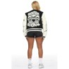 Sharray noir veste oversized varsity