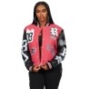 Sharray fuchsia veste oversized varsity