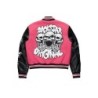 Sharray fuchsia veste oversized varsity