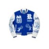Sharray royal blue veste oversized varsity