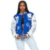 Sharray royal blue veste oversized varsity