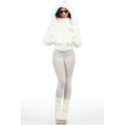 Veste de puffer blanc Destina