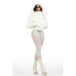 Veste de puffer blanc Destina