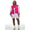 yalanda chaud rose veste de varsity oversized