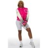 yalanda chaud rose veste de varsity oversized