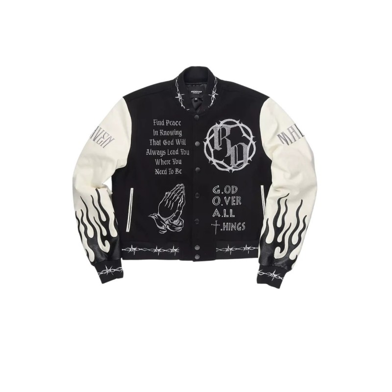 yalanda chaud noir veste de varsity oversized