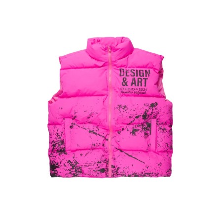 lamanda chaud rose puffer vest