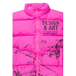 lamanda chaud rose puffer vest