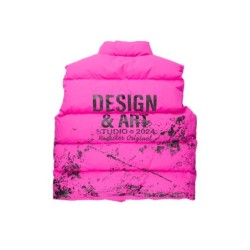 lamanda chaud rose puffer vest