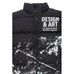 lamanda noir gilet à puffer