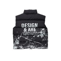 lamanda noir gilet à puffer