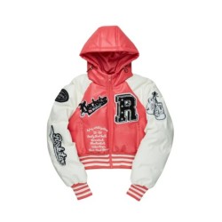 Xamaria veste de puffer rose