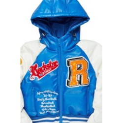 Xamaria veste de puffer bleu