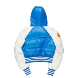 Xamaria veste de puffer bleu