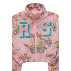 Veste à puffer en tapisserie rose vatasha