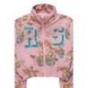 Veste à puffer en tapisserie rose vatasha