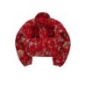 marionna rouge tapisserie puffer veste