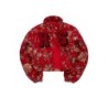 marionna rouge tapisserie puffer veste