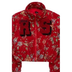 marionna rouge tapisserie puffer veste