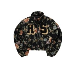 marionna noir tapisserie puffer veste