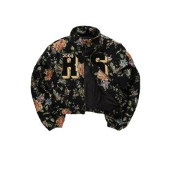 marionna noir tapisserie puffer veste