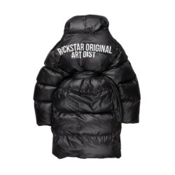 sehrazat noir long wrap puffer veste