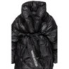 sehrazat noir long wrap puffer veste