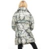 sehrazat arbre camouflage longue enveloppe puffer veste