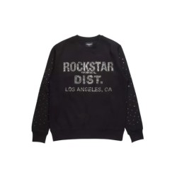 Julienia noir strass crewneck sweatshirt