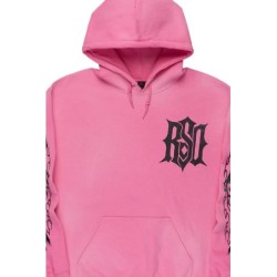 sweat à capuche graphique rose sebrina