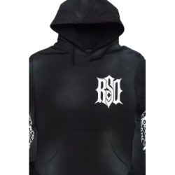 sebrina noir à capuche graphique