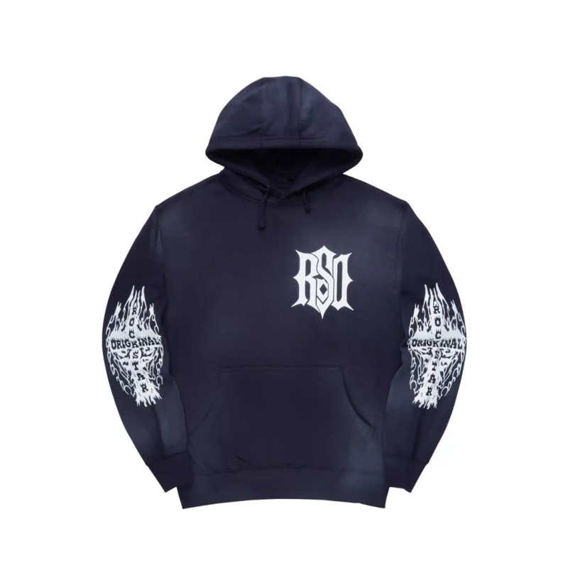 sebrina navy chemise à capuche graphique