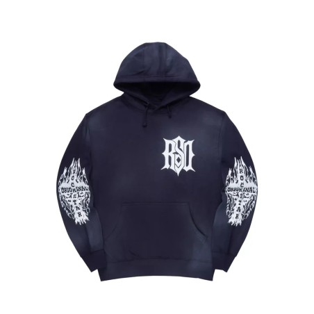 sebrina navy chemise à capuche graphique