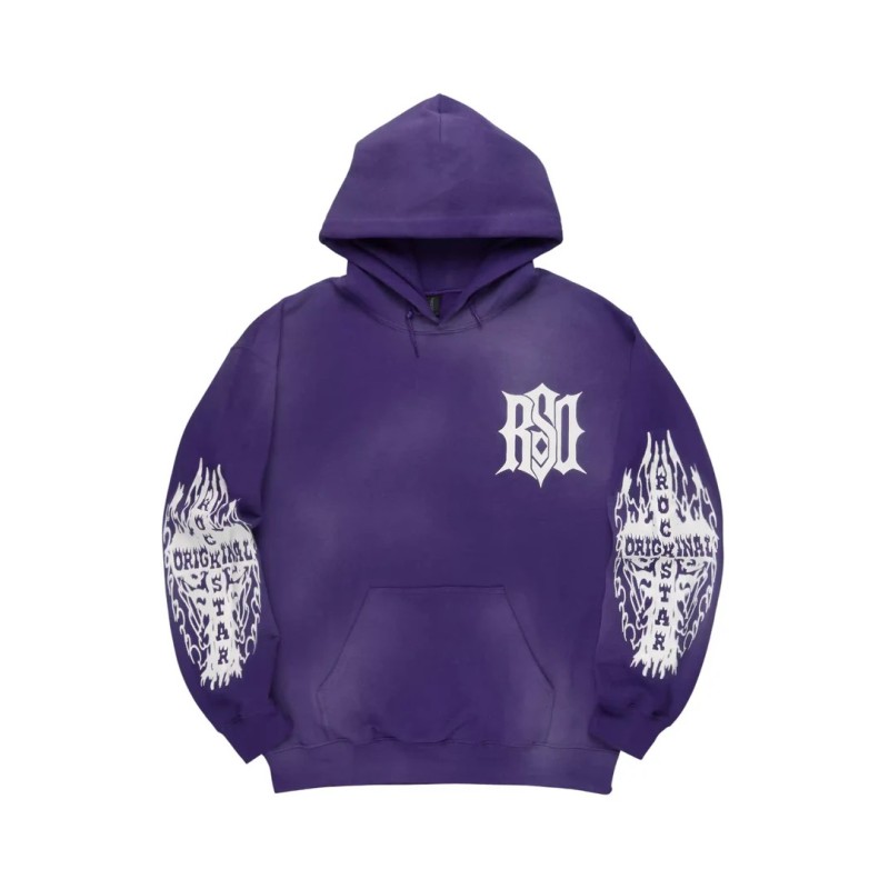 sebrina capuchon graphique violet