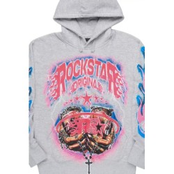 zeniyah heather gris chemise à capuche graphique