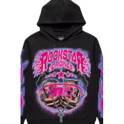 zeniyah chemise à capuche graphique noire