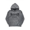 andreas noir/gris réfléchi graphique tricot mohair hoodie