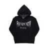 andreas noir réfléchi graphique tricot mohair hoodie