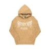 andreas beige réfléchi graphique tricot mohair hoodie