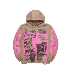 camille tan sweat à capuche oversized