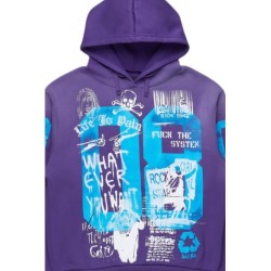 camille violet sweat à capuche oversized