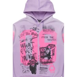 camille lavende chemise à capuche