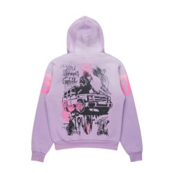 camille lavende chemise à capuche