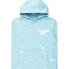 nylia bébé bleu sweat à capuche oversized