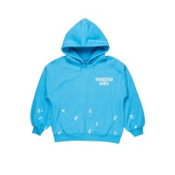 nylia sweat à capuche bleu brillant