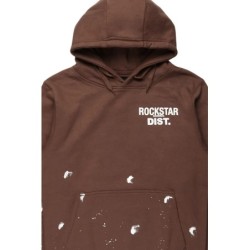 nylia marron sweat à capuche oversized