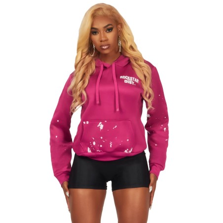 sweat à capuche nylia fuchsia