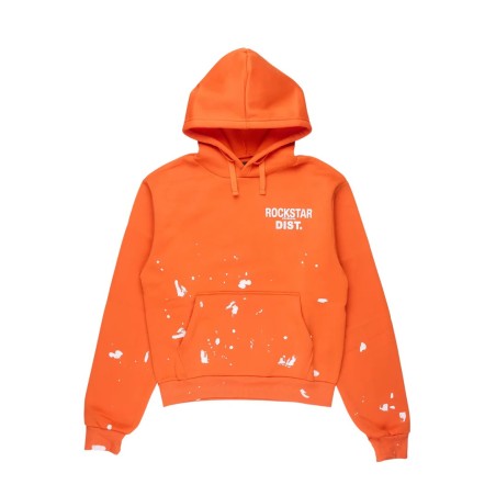 nylia orange chemise à capuche oversized